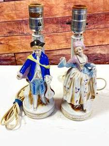 Pair of Ceramic Lamps 10 � Long