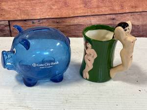 Gate City Piggy Bank & Unique Mug