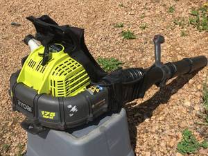 lot 10 image: Ryobi Back Pack Blower
