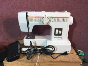 lot 112 image: Euro-Pro Sewing Machine