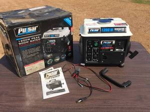 lot 158 image: Pulsar 1200W 2-Stroke Generator - Never Used