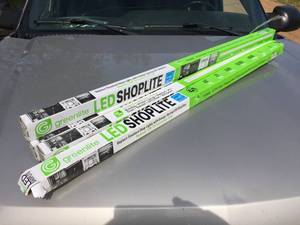 lot 160 image: 4 Greenlite LED shoplite Fixtures