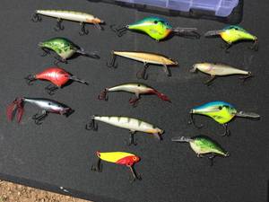 lot 124 image: Group Rapala Type Fishing Lures