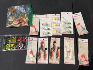 lot 127 image: Group Fishing Jigs - Plastics