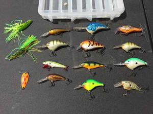 lot 128 image: Group Rapala Type Fishing Lures