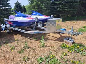 lot 237 image: Tidal Wave Single Axle Double Jet Ski Trailer
