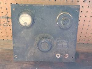 lot 161 image: Vintage Jordan Electrical Mfg Co Battery Charger Face Plate