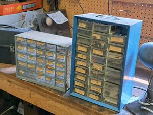 lot 172 image: Lot of (2) Parts Organizer Cabinets