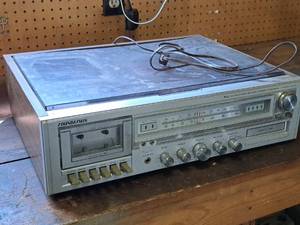 lot 177 image: Soundesign PLL AM-FM Stereo Receiver  Cassette Recorder  8-Track Player  Record Player