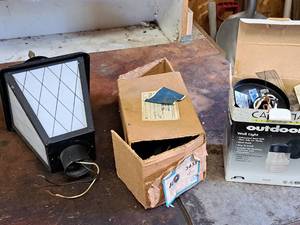 lot 209 image: Lot of (3) Exterior House Lighting Fixtures