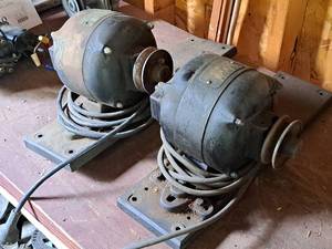 lot 229 image: Lot of (2) Gen. Elec. Co. 14-HP Electric Motors 27468