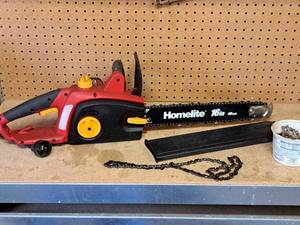 lot 135 image: Homelite 16-bar Electric Chain Saw