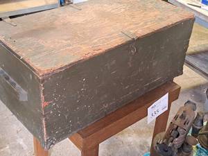 lot 354 image: 32 Wooden Trunk