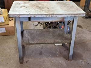lot 355 image: 1-drawer1-shelf Metal Work Table