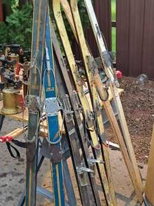 lot 390 image: Vintage (Four Pair) with (One Pair) Swix Alu-Light Ski Poles