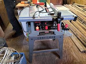 lot 114 image: Sears Craftsman Limited Edition Table Saw 137.21825