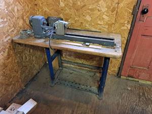 lot 115 image: Dunlap Lathe with Stand