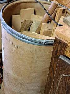 lot 439 image: Lot of (1 Barrel) Scrap Wood