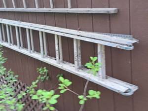 lot 472 image: 22 Aluminum Extension Ladder