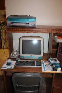 lot 502 image: Apple iMac Computer System - Computer, Keyboard & Mouse, Printer, External Disk Drive