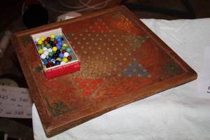 lot 537 image: Chinese Checkers Game with Marbles