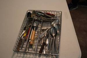 lot 915 image: Lot of  Utensils - Knives, Forks, Spoons, Misc.
