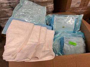 Lot Of 10 Health System Sterilized Packaged Towel Kit SLTO71G - Each Kit Contains 4 NEW Terry Towels