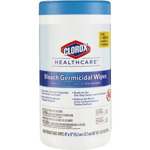 MSRP $4000  60 Cases (6cs) CloroxPro Healthcare Bleach Germicidal Wipes, Healthcare Cleaning and Industrial Cleaning, Clorox Wipes, 150 Count