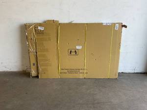 lot 22 image: Safco Products Impromptu Double Sided Full Magnetic Dry Erase Board with Wheeled Gray Steel Frame