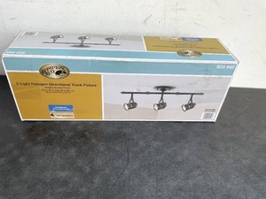 lot 129 image: Hampton Bay 3-Light Antique Bronze Ceiling Bar Track Lighting Kit
