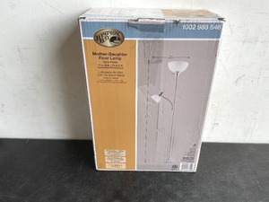 lot 140 image: Hampton Bay 71.5 in. Silver MotherDaughter Floor Lamp