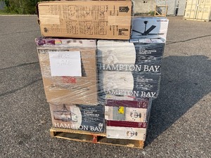 lot 144 image: Wholsale Pallet of Installed or Incomplete Lighting