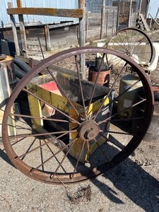 lot 55 image: 4ft Steel Wheel
