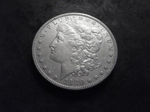lot 6 image: 1880 Micro O Morgan Silver Dollar