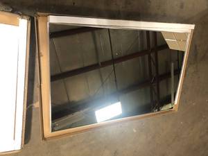 lot 5 image: NEUTYPE Large Rectangle Silver Hooks Modern Mirror (51 in. H x 31 in. W) Customer Returns See Pictures