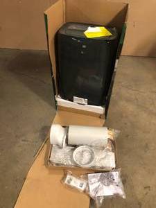 lot 27 image: LG 12,000 BTU (7,500 BTU, DOE) 115-Volt Portable Air Conditioner with Dehumidifier Function and LCD Remote in Gray  Customer Returns See Pictures