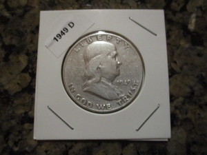 1949-D (Denver Mint) Franklin Silver Half Dollar