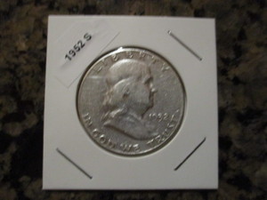 1952-S (San Francisco Mint) Franklin Silver Half Dollar
