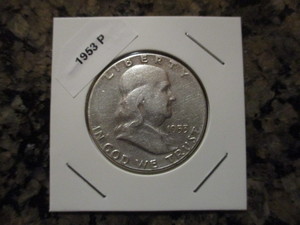 1953-P (Philadelphia Mint) Franklin Silver Half Dollar
