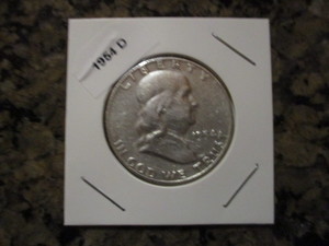 1954-D (Denver Mint) Franklin Silver Half Dollar