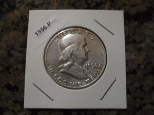 1956-P (Philadelphia Mint) Franklin Silver Half Dollar