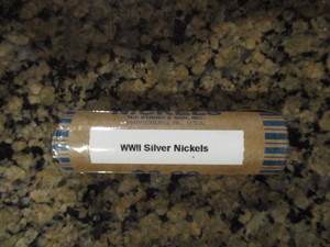 Full Roll (40) Jefferson Silver War Nickels - Multiple dates present