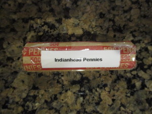 Roll of 50 Indian Head Pennies (1800s and Early 1900s)