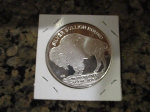 2022 Highland Mint 1oz Silver Buffalo - Brilliant Uncirculated From Original Roll Container