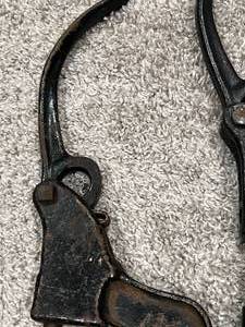 lot 65 image: Set of 2 Vintage Leather Foot Presses - Lot 2