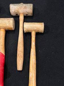 lot 70 image: Vintage Leather Making Rawhide & Other Mallets