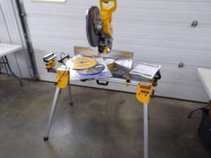 lot 14 image: Dewalt 12  Miter Saw with Stand