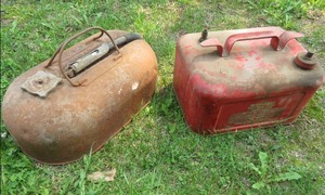 lot 15 image: VINTAGE MARINE GAS CANS