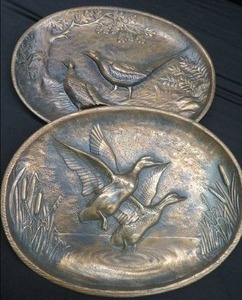 lot 21 image: ALFCO BRONZE CAST IRON WALL PLATES
