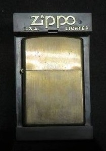 lot 40 image: NEW VINTAGE ZIPPO BRASS LIGHTER